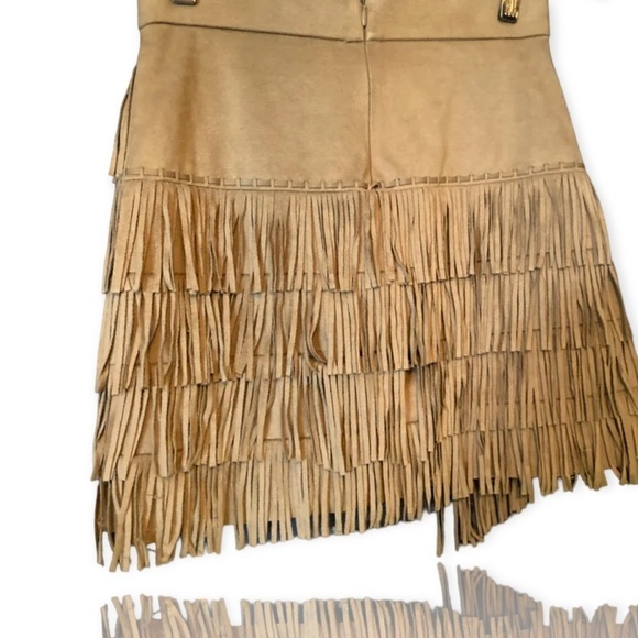 New guess suede fringed boho festival skirt​​ - Picture 3 of 3